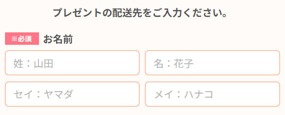 応募者情報を入力!