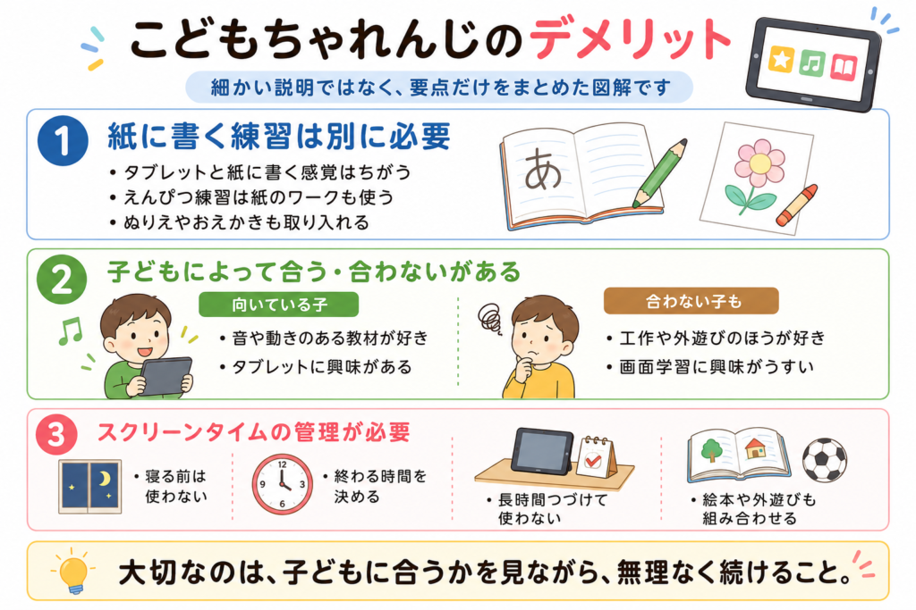 こどもちゃれんじのデメリット